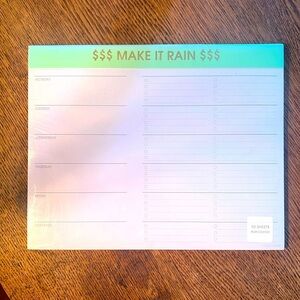 ***NWT*** Weekly Calendar Checklist‎